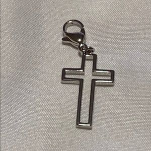Origami Owl Silver Cross dangle